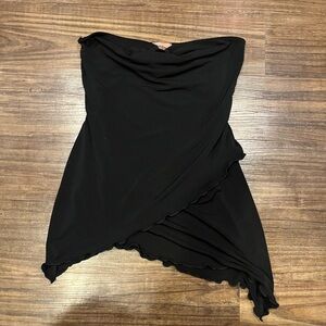 Vintage XXI women’s size small Black Strapless Asymmetrical tube top